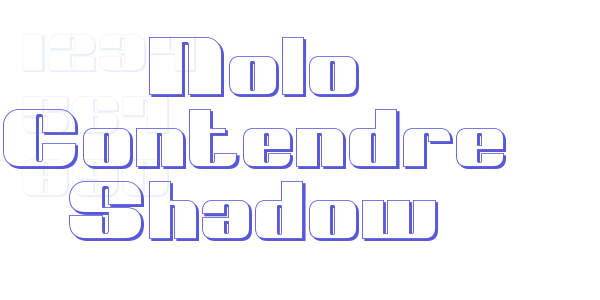 Nolo Contendre Shadow font free