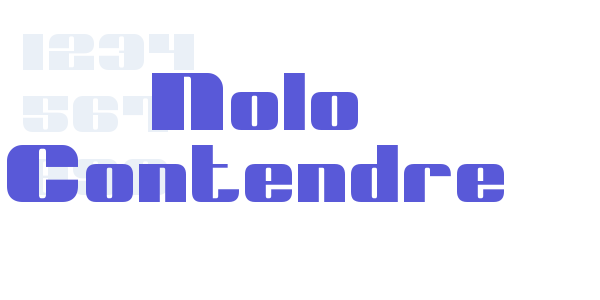 Nolo Contendre font free