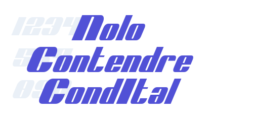 Nolo Contendre CondItal-font-download