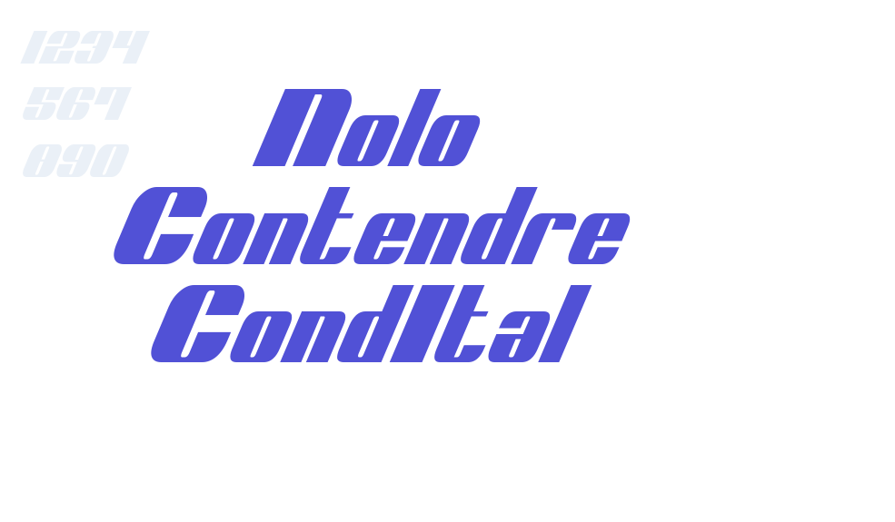 Nolo Contendre CondItal-font-download