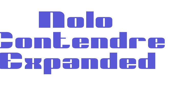 Nolo Contendre Expanded Font Download