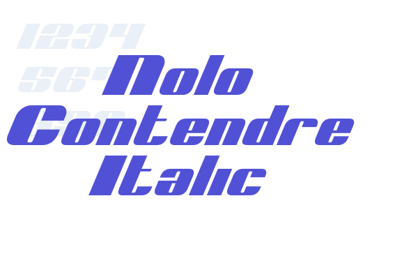 Nolo Contendre Italic