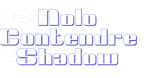 Nolo Contendre Shadow-font-download