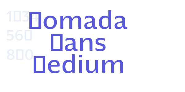 Nomada Sans Medium font free