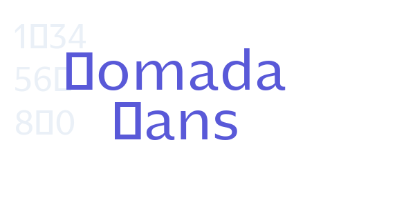 Nomada Sans font free