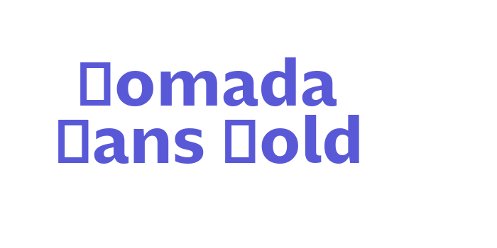 Nomada Sans Bold Font Download