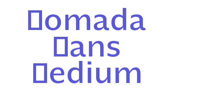 Nomada Sans Medium Font