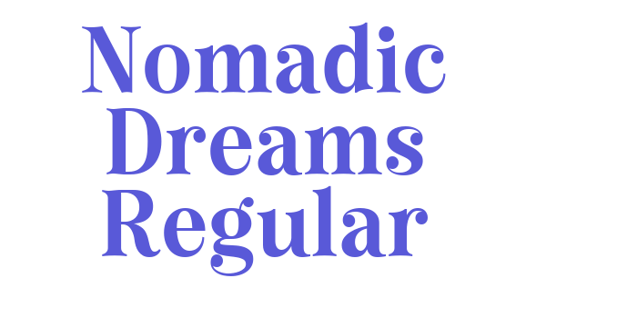 Nomadic Dreams Regular Font