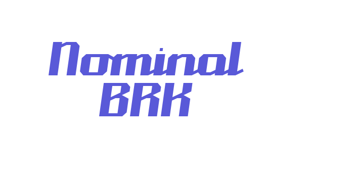 Nominal BRK Font Download