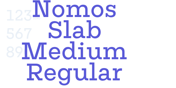 Nomos Slab Medium Regular font free