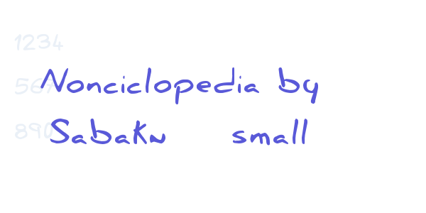 Nonciclopedia by Sabaku – small font free