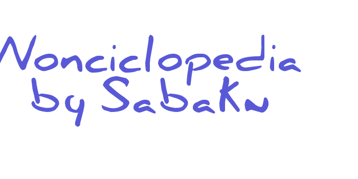 Nonciclopedia by Sabaku Font Download