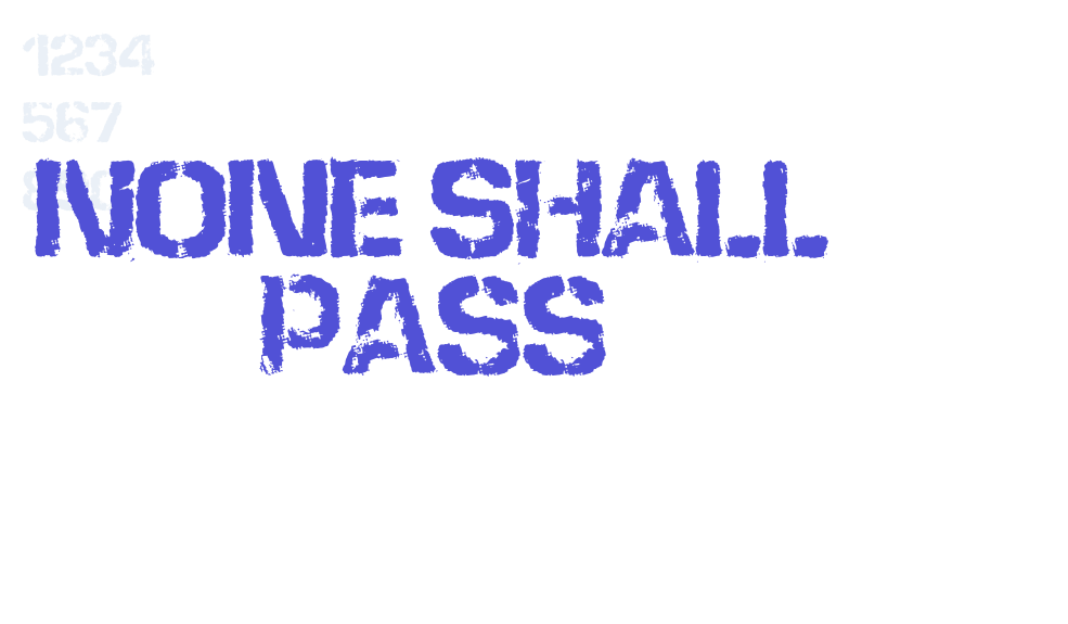 None Shall Pass-font-download