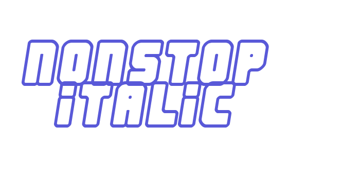 Nonstop italic Font Download