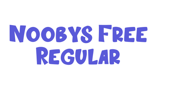 Noobys Free Regular font free