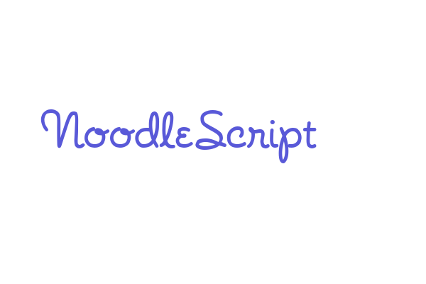 NoodleScript Font