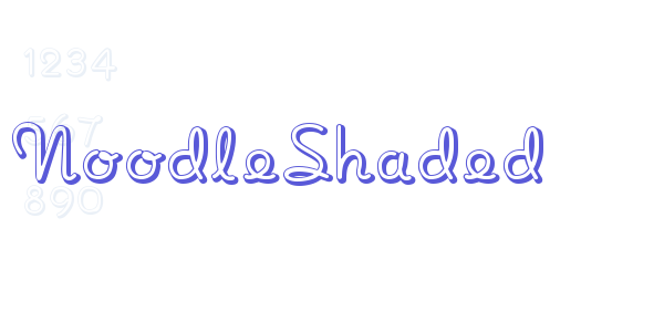 NoodleShaded font free