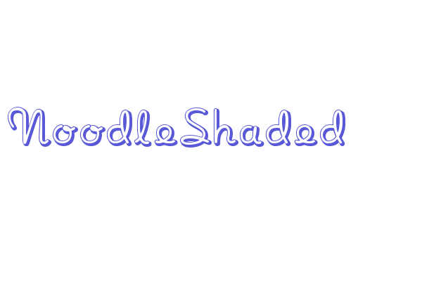 NoodleShaded Font