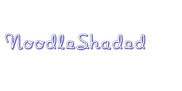 NoodleShaded Font Download