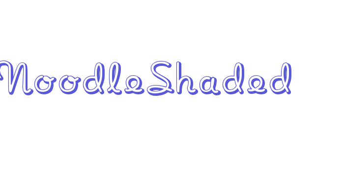 NoodleShaded Font