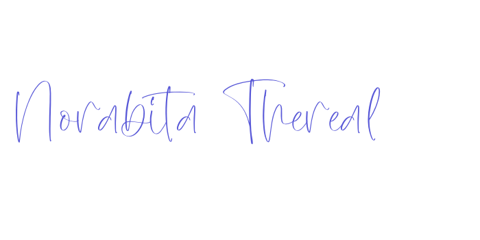 Norabita Thereal Font Download