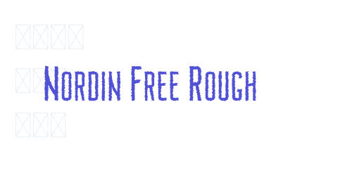 Nordin Free Rough-font-download
