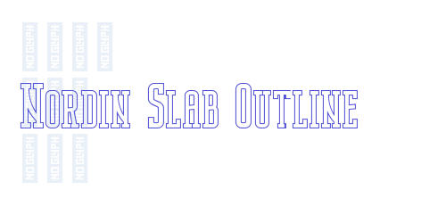 Nordin Slab Outline-font-download