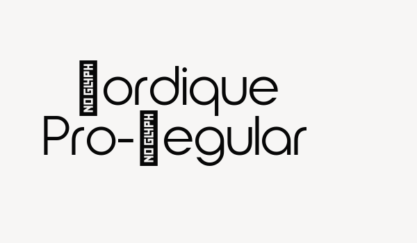 Nordique Pro-Regular Font