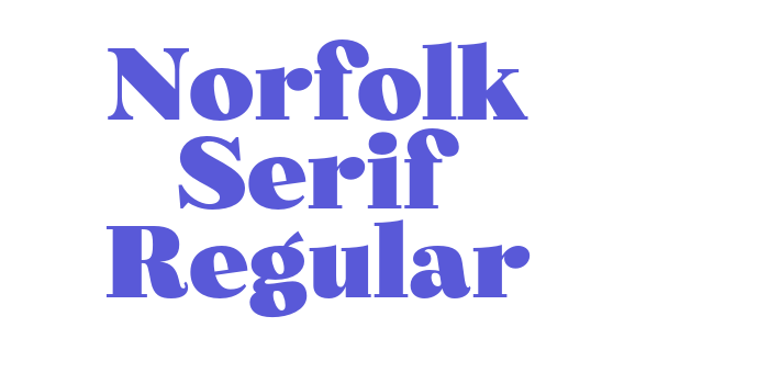 Norfolk Serif Regular Font Download