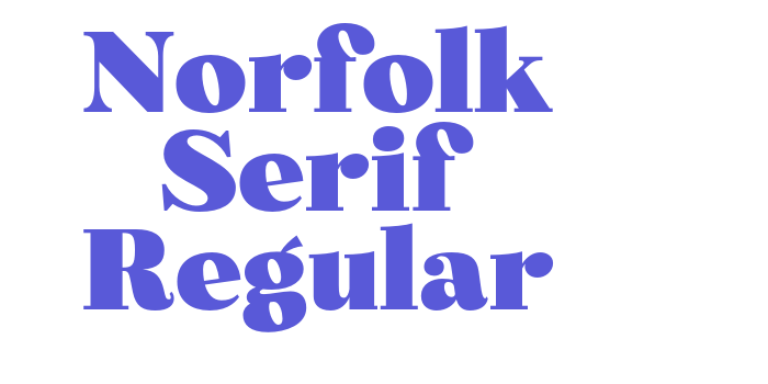 Norfolk Serif Regular Font