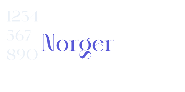 Norger font free