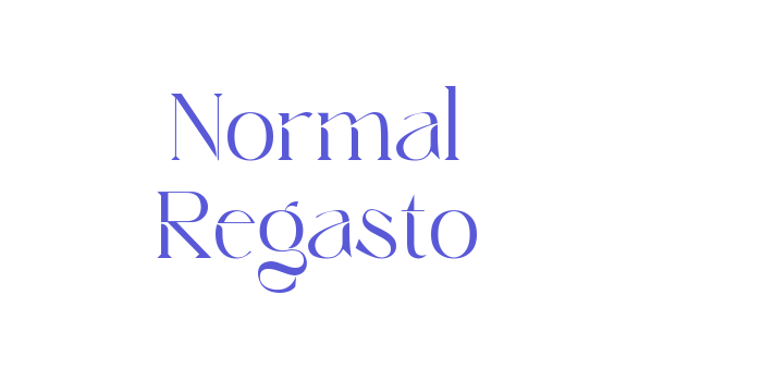 Normal Regasto Font