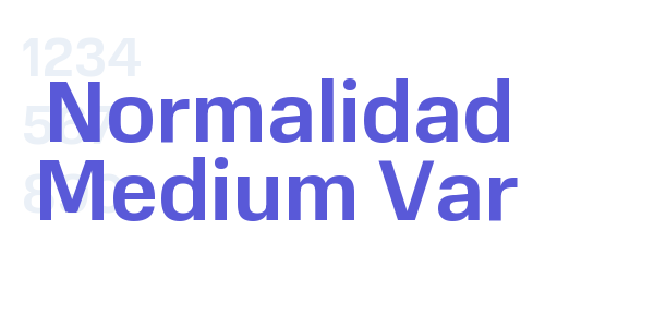 Normalidad Medium Var font free