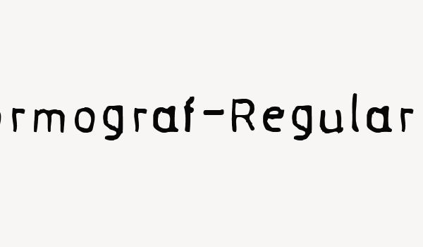 Normograf-Regular Font