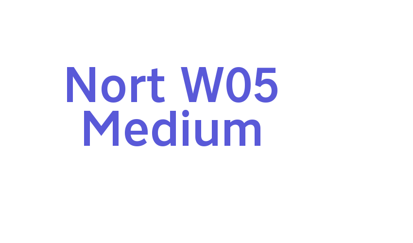 Nort W05 Medium Font