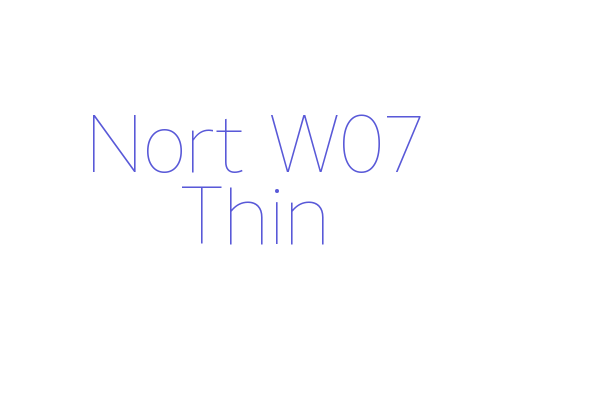 Nort W07 Thin Font