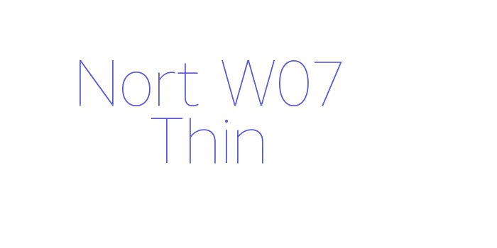 Nort W07 Thin Font Download