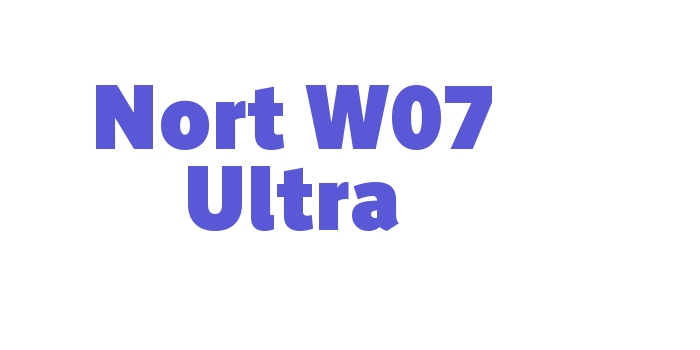 Nort W07 Ultra Font Download