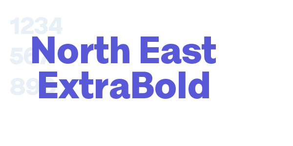 North East ExtraBold font free