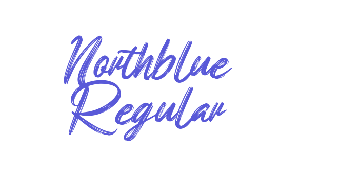 Northblue Regular Font