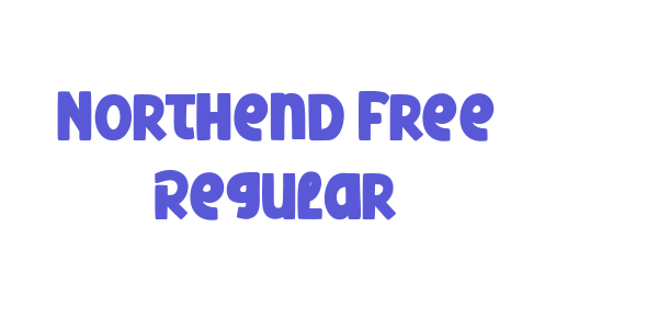 Northend Free Regular font free