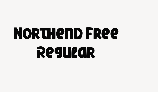 Northend Free Regular Font