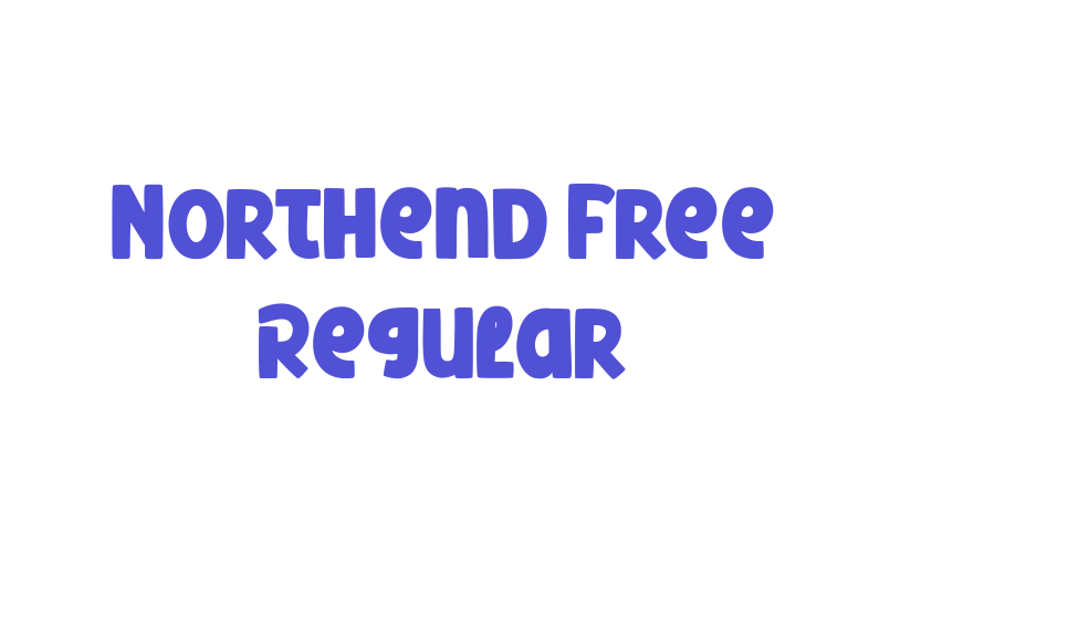 Northend Free Regular-font-download