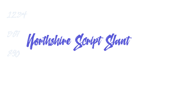 Northshire Script Slant font free