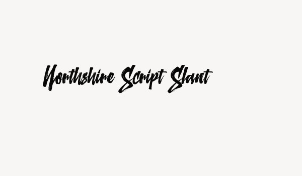 Northshire Script Slant Font