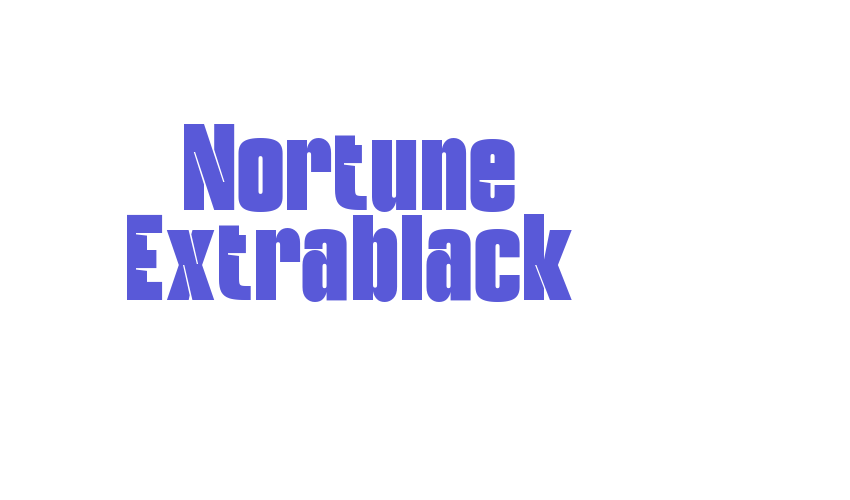 Nortune Extrablack Font