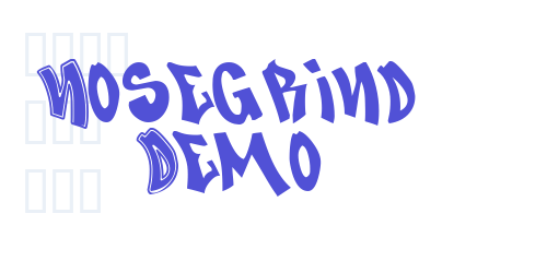 Nosegrind Demo-font-download