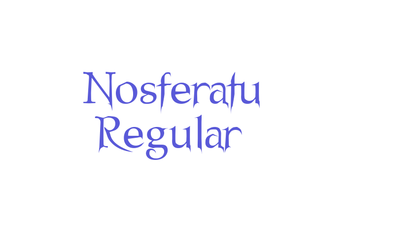 Nosferatu Regular Font Download