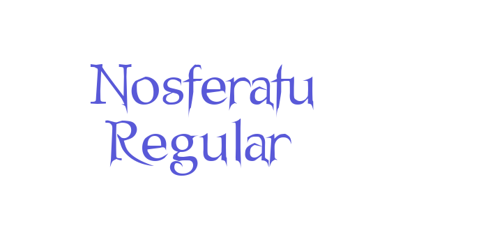 Nosferatu Regular Font Download