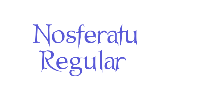 Nosferatu Regular Font